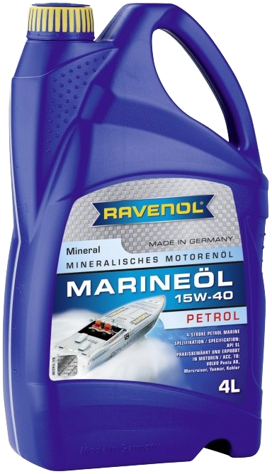 Моторное масло Ravenol Marineoil Petrol SAE 15W-40, 4л